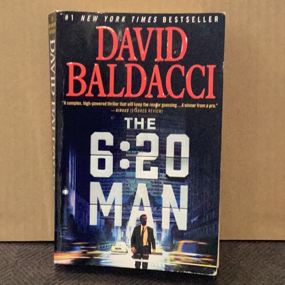 5/$20 ‘THE 6:20 MAN’' Thriller Book - by David Baldacci Soft Cover